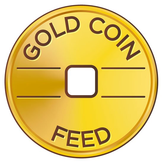 lo2504 - logo gold coin - logo customer - toko parcel bekasi